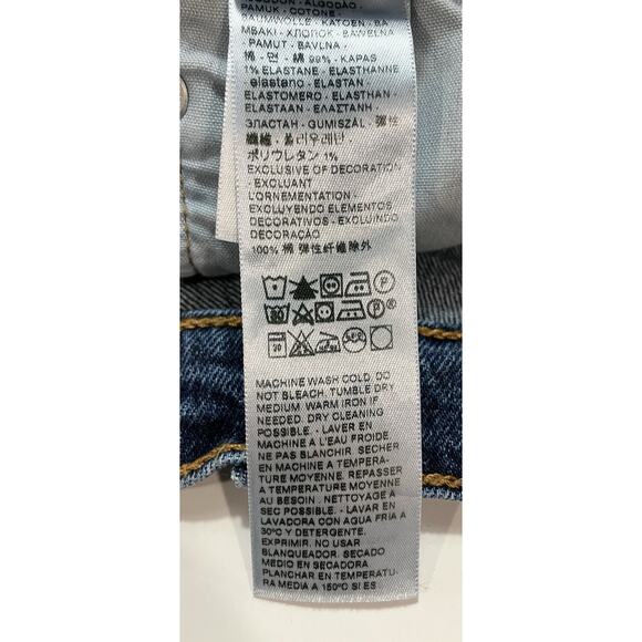 Levi’s 501 Women’s Cut Off Distressed Shorts Waist Size 27 - Picture 8 of 10